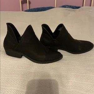 Black ankle booties